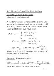 6.2. Discrete Probability Distributions Discrete Uniform distribution ...