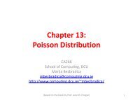 Chapter 13: Poisson Distribution - School of Computing