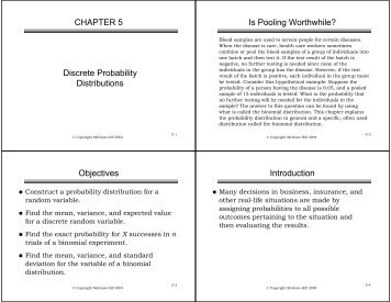 CHAPTER 5 Discrete Probability Distributions Is Pooling Worthwhile ...