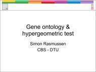 Gene ontology & hypergeometric test