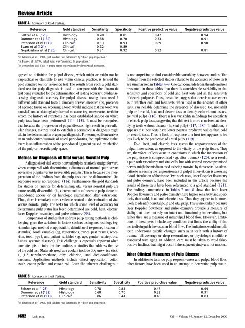 Identify and Define All Diagnostic Terms for Pulpal - American ...