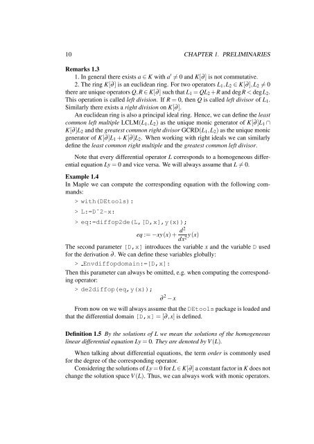 Solving Differential Equations in Terms of Bessel Functions