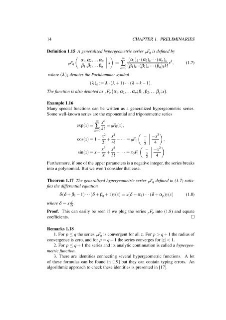Solving Differential Equations in Terms of Bessel Functions