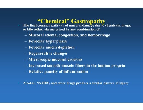 Overview of Gastric Pathology: Non-Neoplastic Diseases