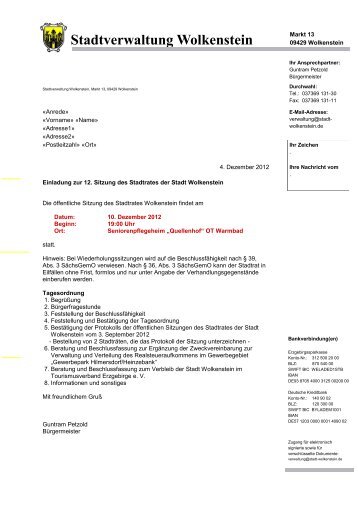 Einladung SR 10. Dezember 2012.pdf - Stadt Wolkenstein