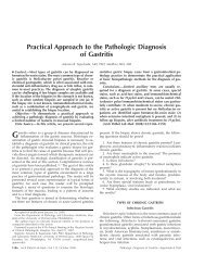 Practical Approach to the Pathologic Diagnosis of Gastritis