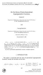 On the Zeros of Some Generalized Hypergeometric Functions