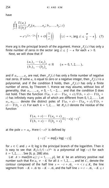 On the Zeros of Some Generalized Hypergeometric Functions
