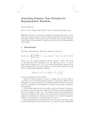 Generating Kummer Type Formulas for Hypergeometric Functions