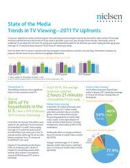 State of the Media Trends in TV Viewing—2011 TV Upfronts - Nielsen