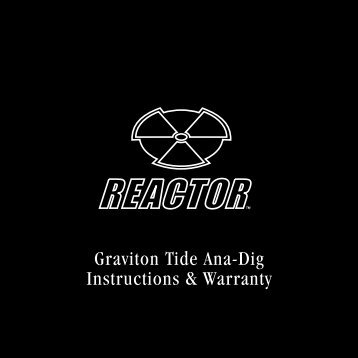 Graviton Tide Ana-Dig Instructions & Warranty - Reactor Watch