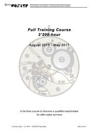 Full Training Course Full Training Course 3'200-hour