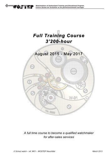 Full Training Course Full Training Course 3'200-hour