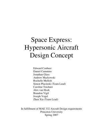 Space Express: Hypersonic Aircraft Design Concept - FastForward ...