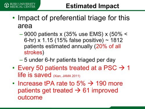 Stroke Prevention and Treatment - Rush University Medical Center