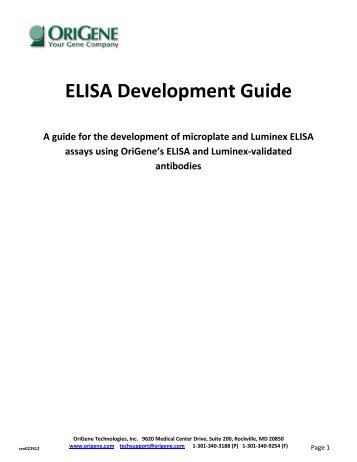 ELISA Development Guide - OriGene