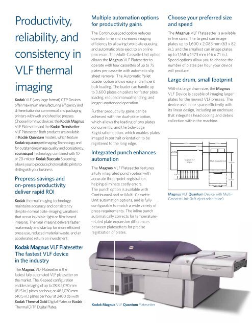 Kodak Trendsetter VLF Platesetter