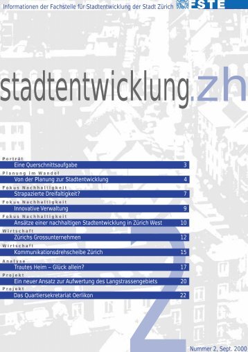 stadtentwicklung.zh 2 - Stadt Zürich