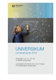 Universicamp_Kursprogramm_2013 (PDF, 7 Seiten,  2 ... - Stadt Zürich