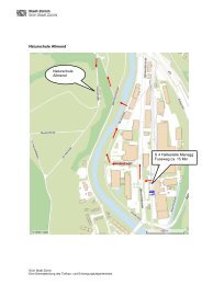 Lageplan Naturschule Allmend - Stadt Zürich