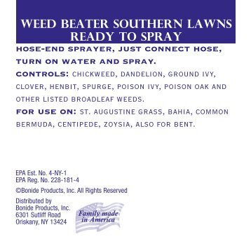 weed beater southern lawns ready to spray - Bonide