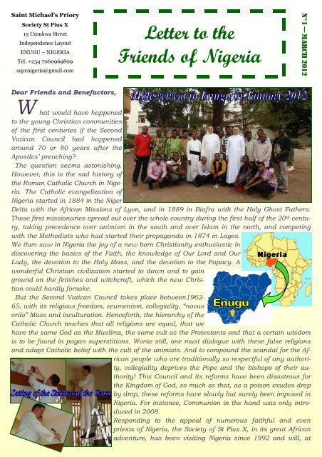 (N\2601 March 2012 English) - Society of St. Pius X