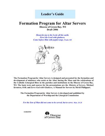 Formation Program for Altar Servers - Newcatholics.org
