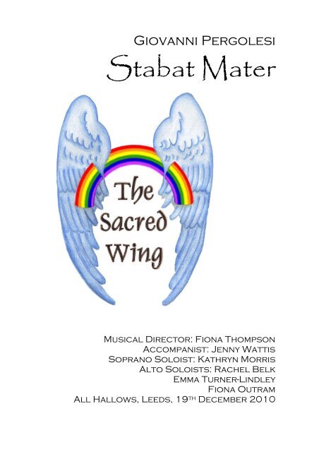 Pergolesi Stabat Mater - the Sacred Wing