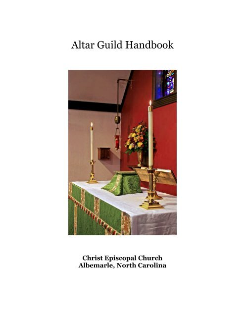 Episcopal Credence Table Set Up