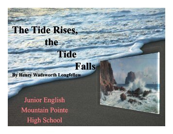 The Tide Rises, the Tide Falls