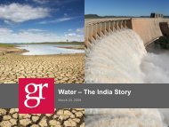 Water - The India Story - Grail Research