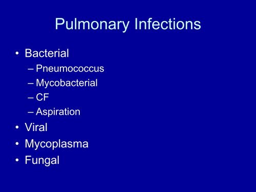 Diseases of the Lung and Respiratory Tract Part