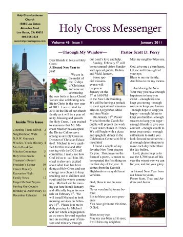 January 2011 Messenger - Holy Cross Lutheran Church