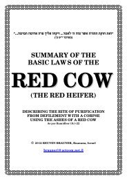 LAWS OF THE RED COW - Babylonian Talmud Online