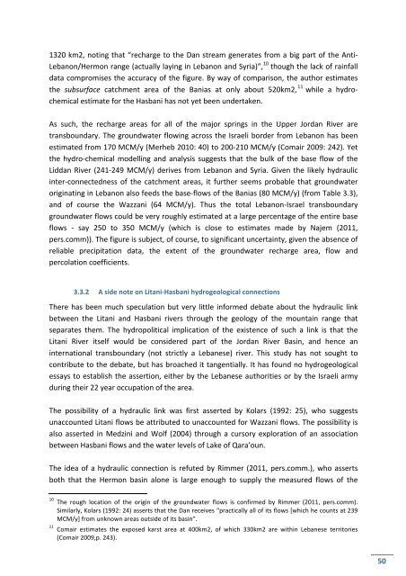 Hydro-‐political Baseline of the Upper Jordan River - Ibrahim Abd El Al