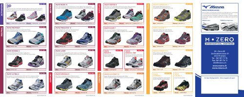 Mizuno Running AW12 /13 - M Zero (Format PDF - M-Zero AG