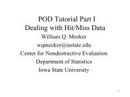 POD Tutorial Part I Dealing with Hit/Miss Data - Center for ...