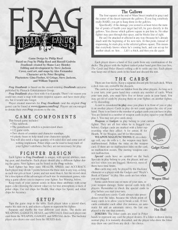 Deadlands Frag Rules.color - Steve Jackson Games