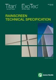 rAiNscrEEN TEcHNicAL sPEciFicATiON - James Hardie