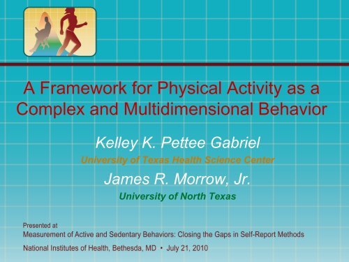 A Framework for Physical Activity as a Complex and ...