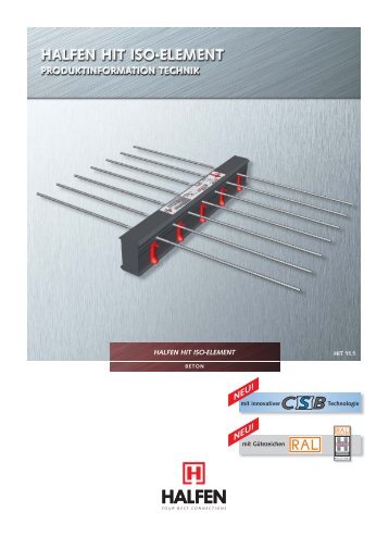 HALFEN HIT ISO-Element HIT 11.1