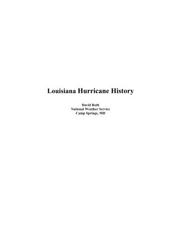 Louisiana Hurricane History - National Weather Service Southern ...