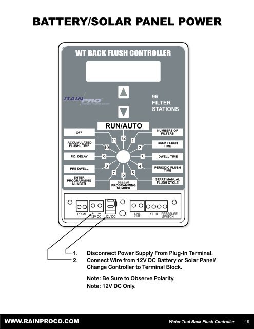 Water Tool Back Flush 2 Wire Controller - Hit Products Corporation