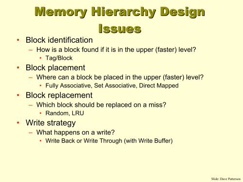 CMSC 611: Advanced Computer Architecture