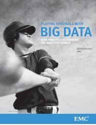 Playing Hardball with Big Data - How Big Data analytics is ... - EMC