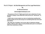 The X-17 Project – No Risk Management and Few Legal ... - AIAA Info