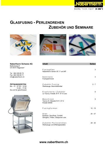 GLASFUSING - Nabertherm Schweiz AG