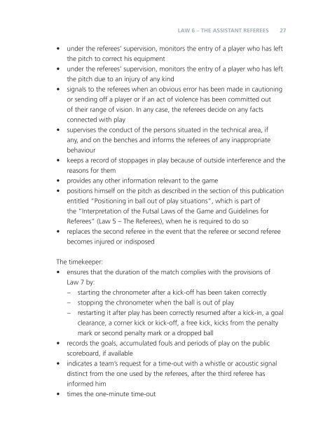 Futsal Laws of the Game - FIFA.com