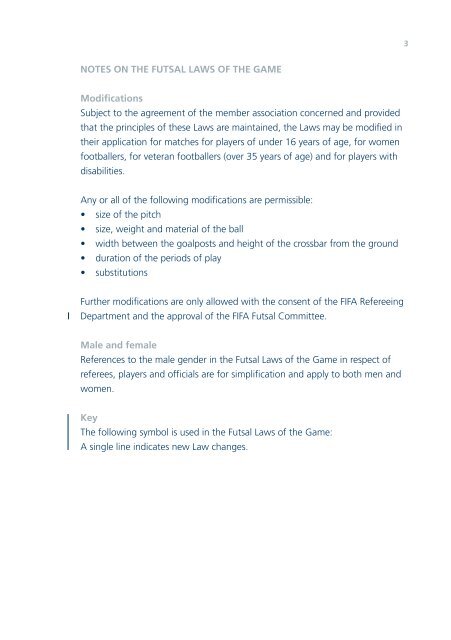 Futsal Laws of the Game - FIFA.com