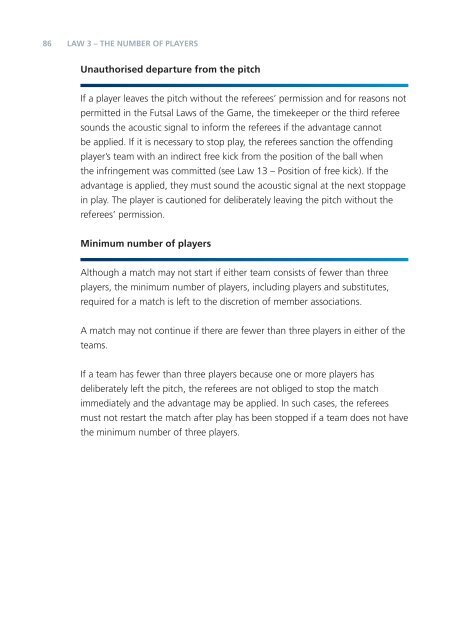 Futsal Laws of the Game - FIFA.com